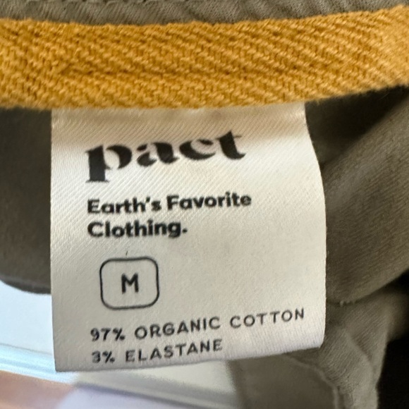 PACT ORGANIC CANVAS COTTON ROLL UP PANTS SIZE MEDIUM - Picture 16 of 16